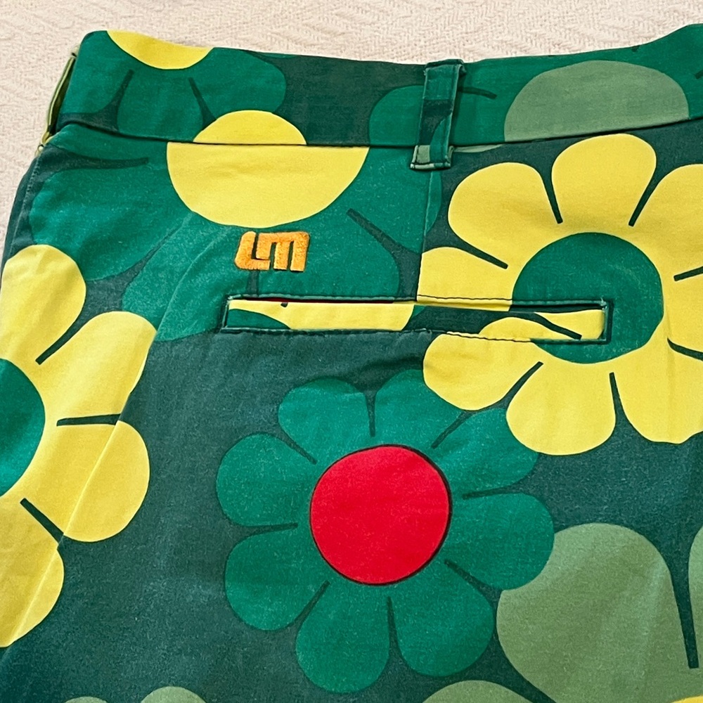 Loudmouth Green and Yellow Floral Shorts “Augusta Magic” - Picture 6 of 7